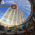 Prefab Space Frame Steel Tempered Laminated Glass Dome Skylight Building For Shopping Mall